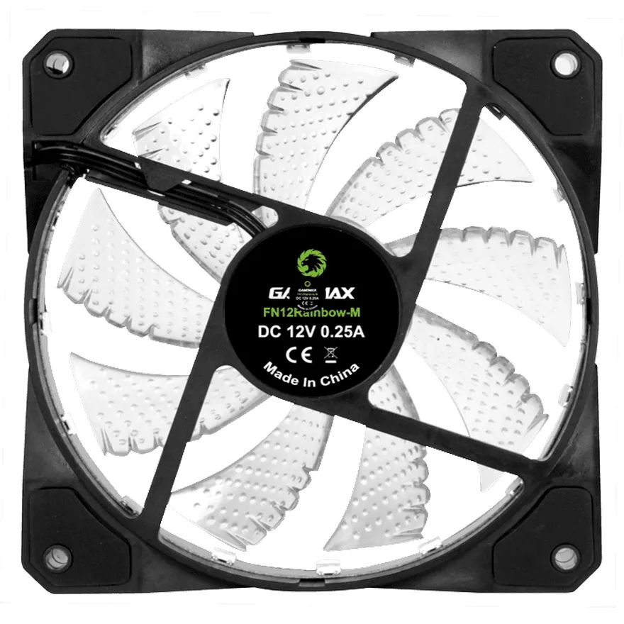 Ventilator PC Gamemax FN-12Rainbow-M, 120 mm