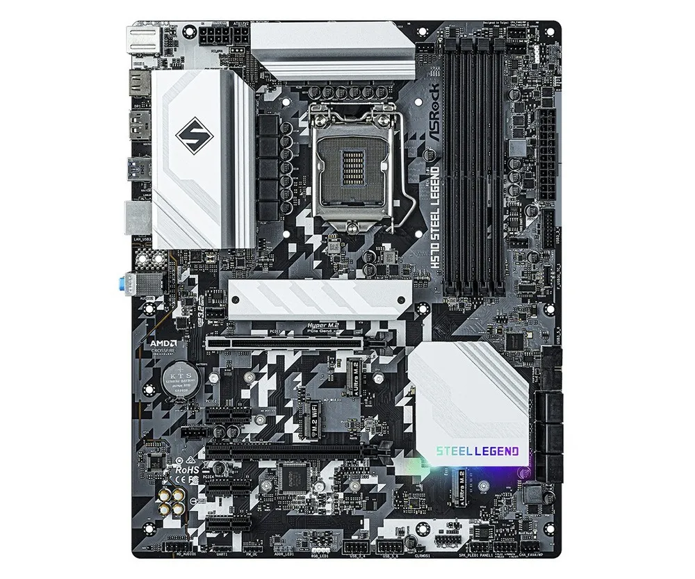 Материнская плата ASRock H570 Steel Legend, LGA1200, Intel H570, ATX