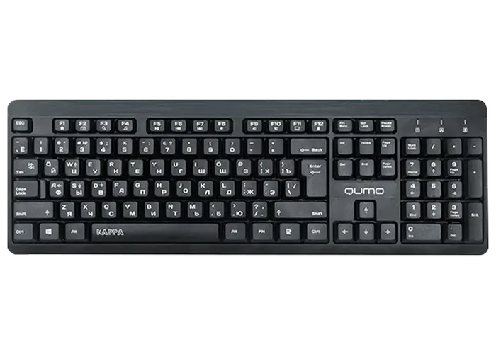 Клавиатура QUMO Kappa, Проводное, Чёрный