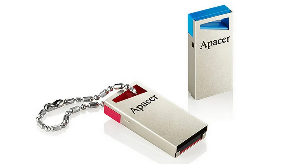 USB Flash накопитель Apacer AH155, 64Гб, Серебристый/Синий