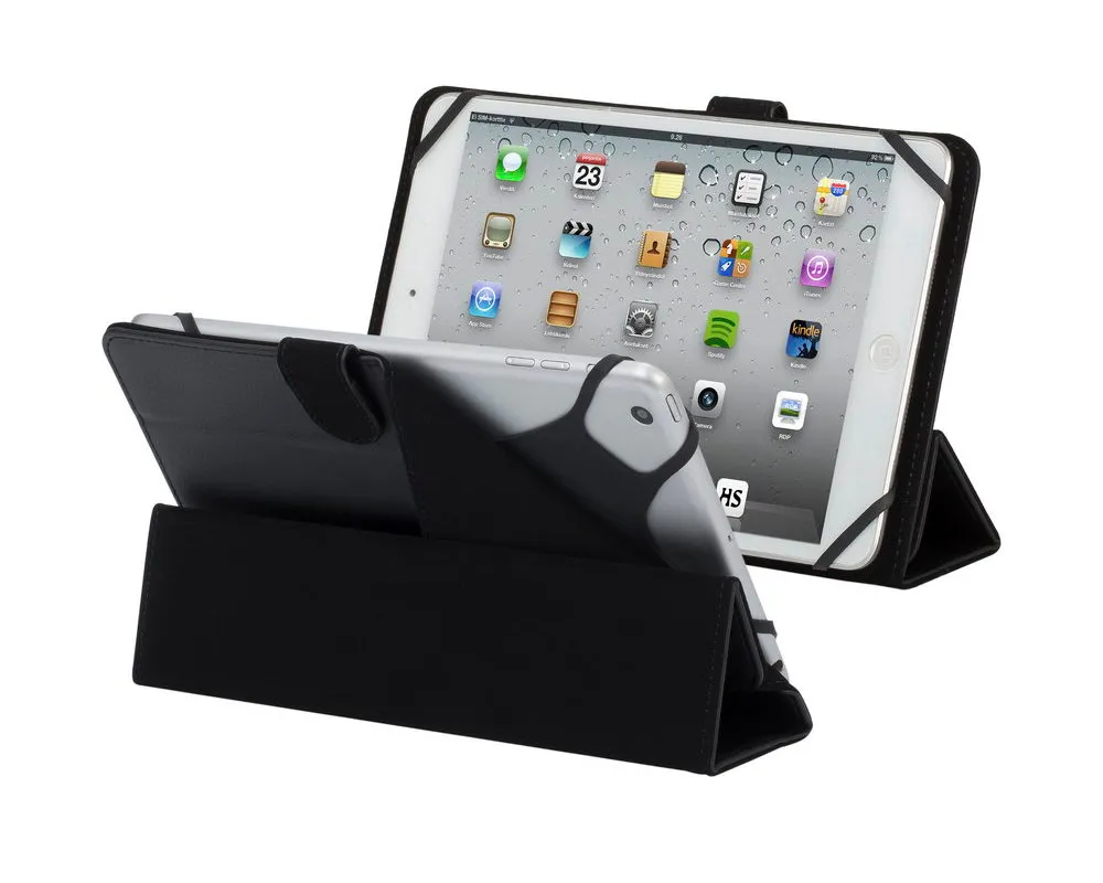 Husă pentru tabletă RivaCase Malpensa, 8", Microfibră, Negru