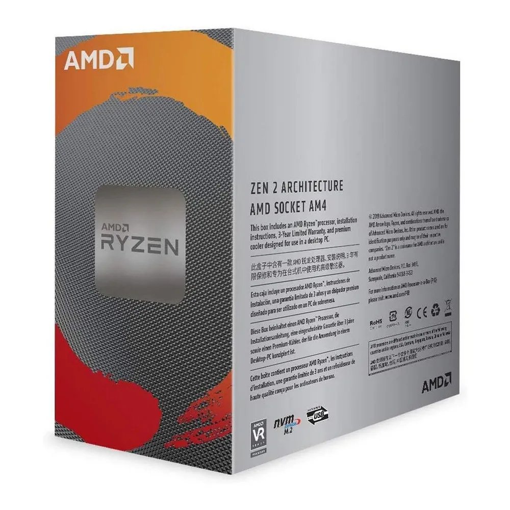 CPU AMD Ryzen 5 3500  (3.6-4.1GHz, 6C/6T, L2 3MB, L3 16MB, 7nm, 65W), Socket AM4, Tray