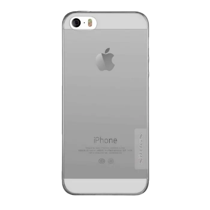 Husă Nillkin iPhone SE/5S/5 - Ultra thin TPU - Nature, Gri