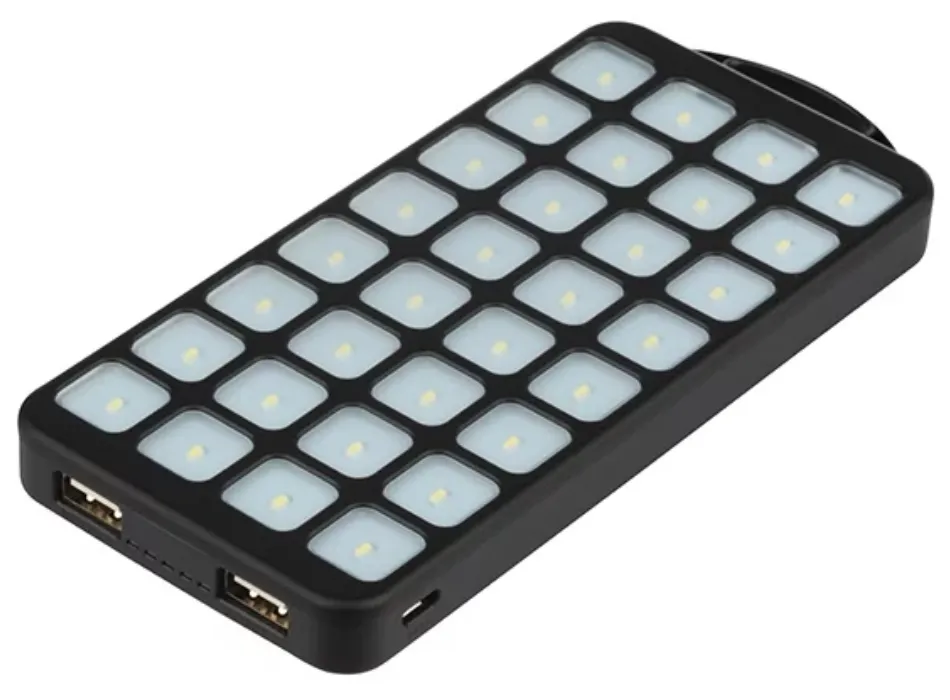 Acumulator extern QUMO PowerAid Tourist Solar, 8000mAh, Negru