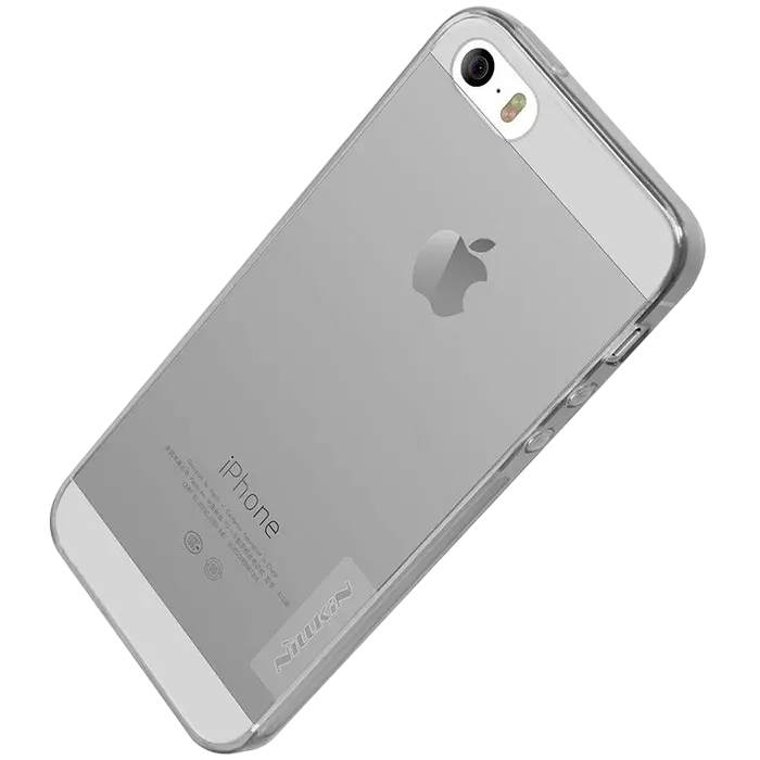 Husă Nillkin iPhone SE/5S/5 - Ultra thin TPU - Nature, Gri