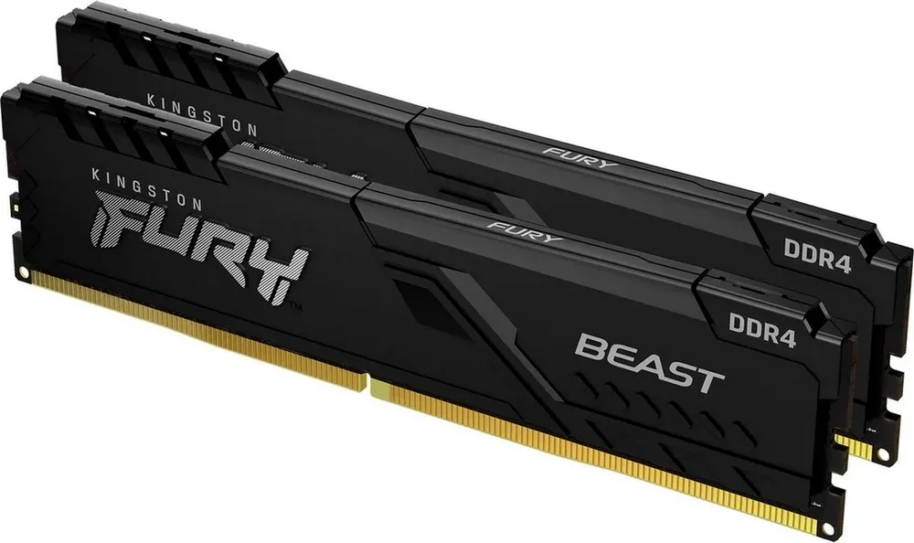 Оперативная память Kingston FURY Beast, DDR4 SDRAM, 3200 МГц, 32Гб, KF432C16BB1K2/32