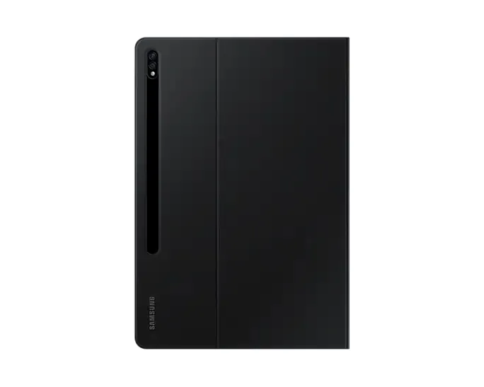 Husă pentru tabletă Samsung Tab S7+ Book Cover, 12,4", Poliuretan, Negru