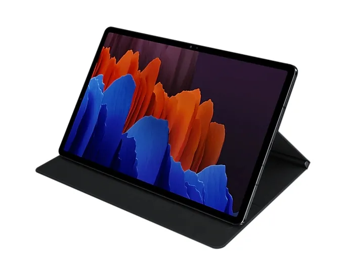 Husă pentru tabletă Samsung Tab S7+ Book Cover, 12,4", Poliuretan, Negru