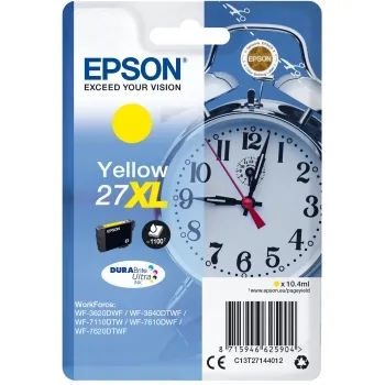 Cartuș de cerneală Epson 27XL DURABrite Ultra Ink, 10ml, Galben
