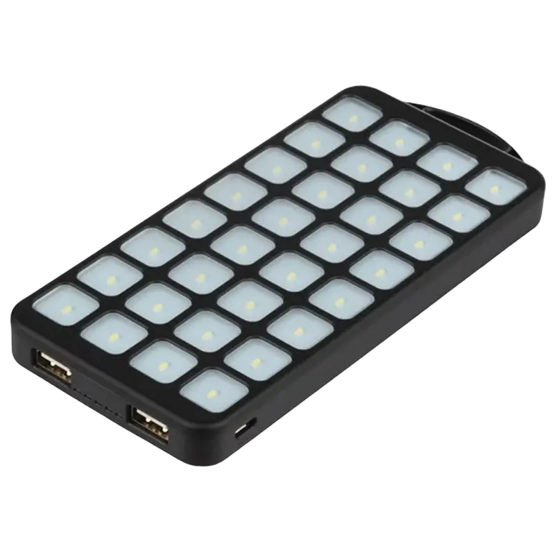 Acumulator extern QUMO PowerAid Tourist Solar, 8000mAh, Negru