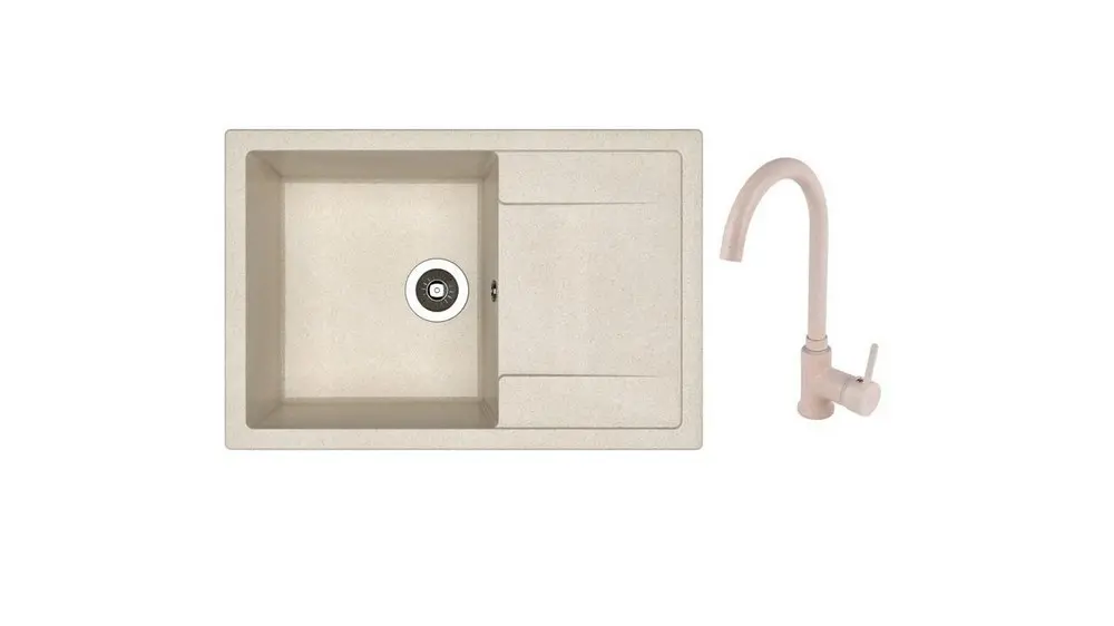 НАБОР мойки G Gans Techno 760 + SanDonna F 7073 бежевый