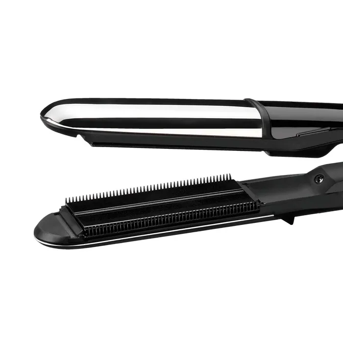 Выпрямитель для волос BaByliss 2 in 1 Steam Shine ST496E, Чёрный | Серебристый