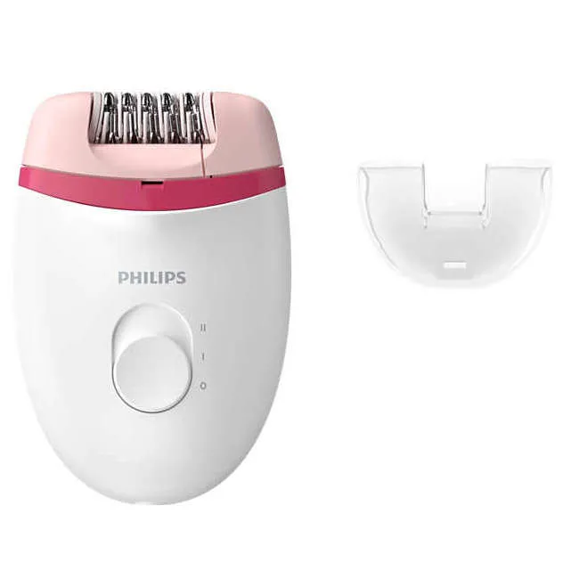 Epilator PHILIPS BRE235/00, Alb/Roz