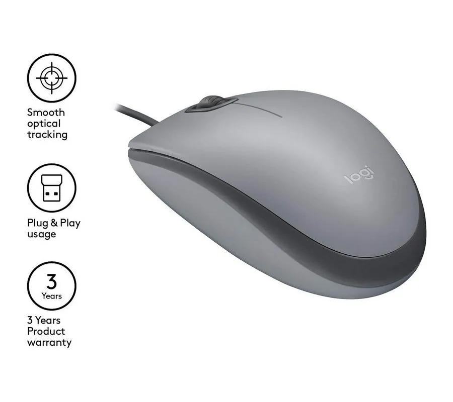 Мышь Logitech M110, Серый