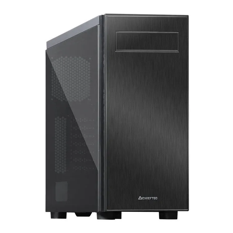 Carcasă PC Chieftec AL-02B-TG-OP, Micro-ATX, ATX, Negru