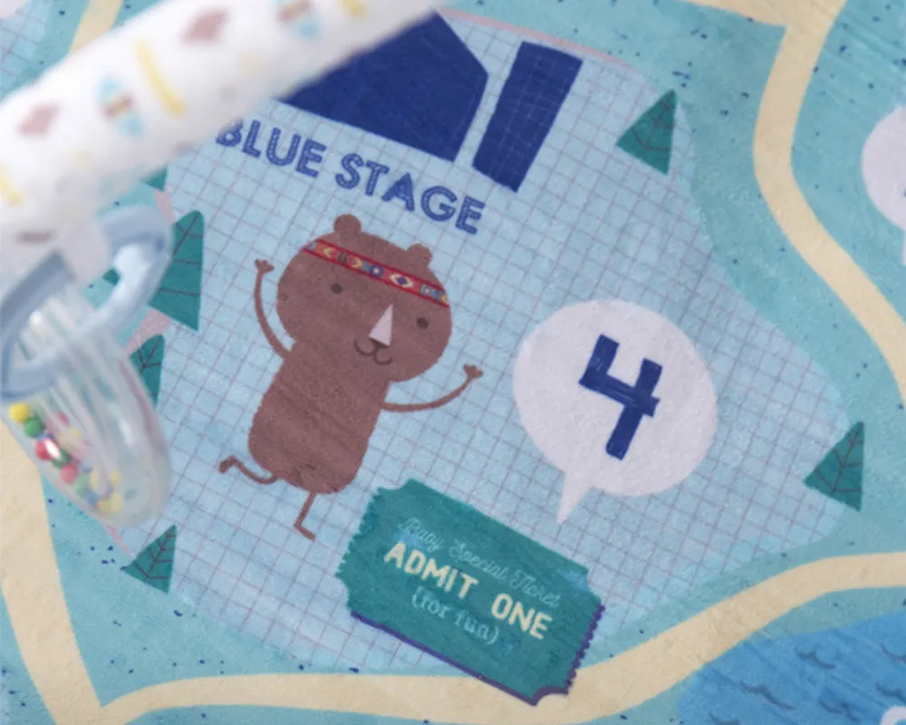 Mat de joacă Kikka Boo Summer Festival, Albastru