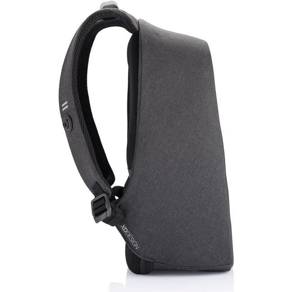 Rucsac pentru Laptop Bobby PRO, 15.6", Piele artificială, Negru