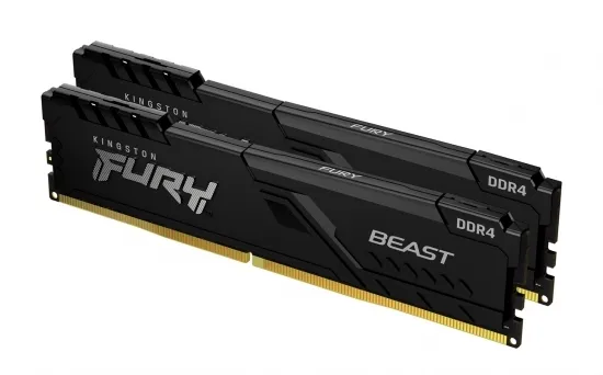 Оперативная память Kingston FURY Beast, DDR4 SDRAM, 3733 МГц, 32Гб, KF437C19BB1K2/32