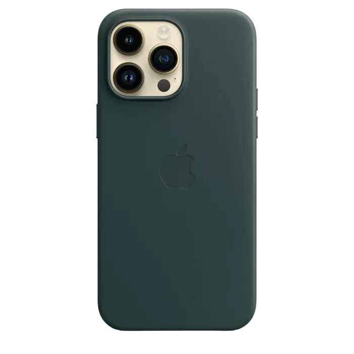 Original iPhone 14 Pro Max Leather Case with MagSafe - Forest Green, Model A2909