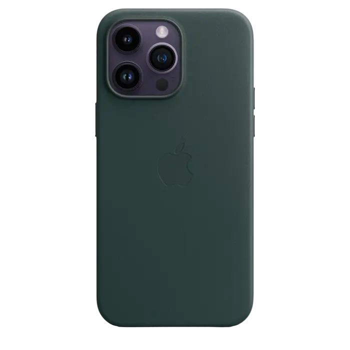 Original iPhone 14 Pro Max Leather Case with MagSafe - Forest Green, Model A2909
