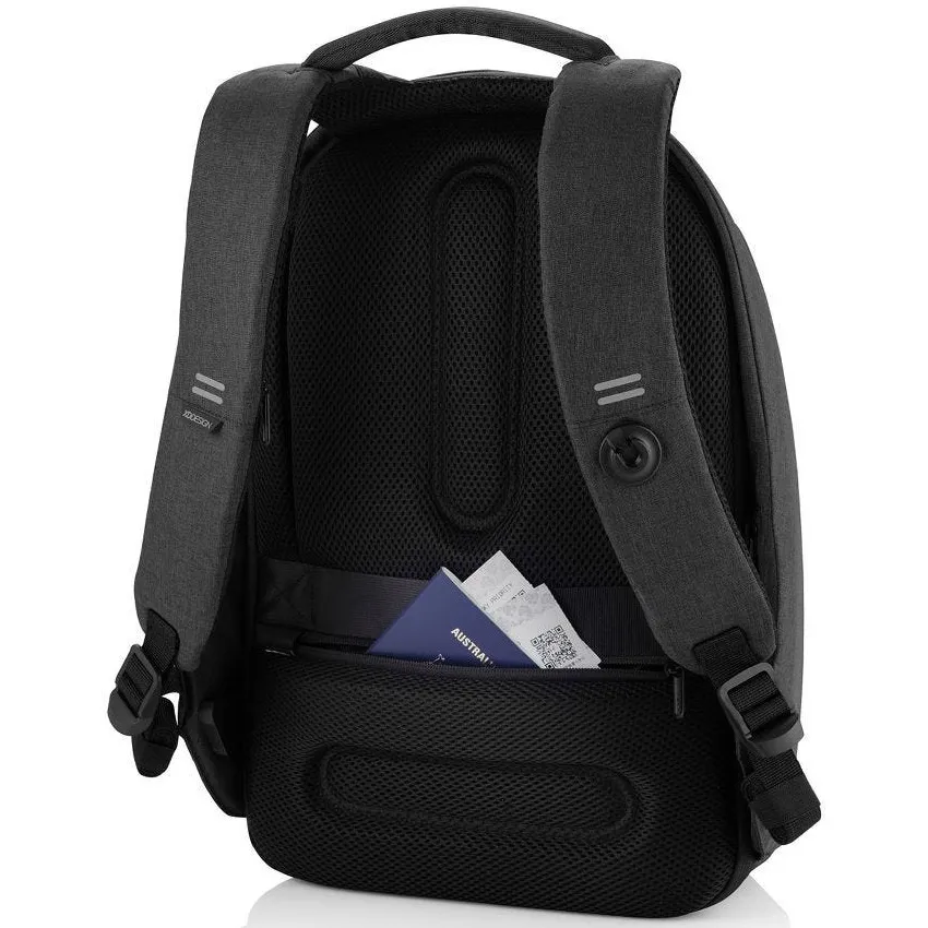 Rucsac pentru Laptop Bobby PRO, 15.6", Piele artificială, Negru