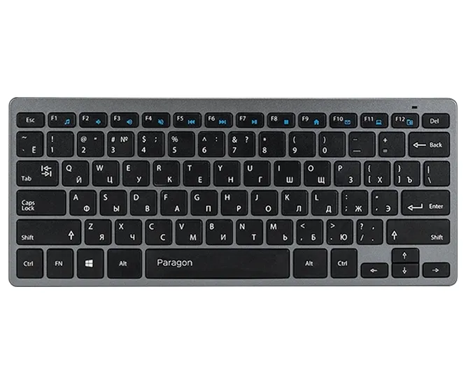 Клавиатура и мышь QUMO Paragon, Беспроводное, Серебристый