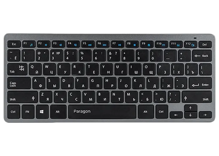 Клавиатура и мышь QUMO Paragon, Беспроводное, Серебристый