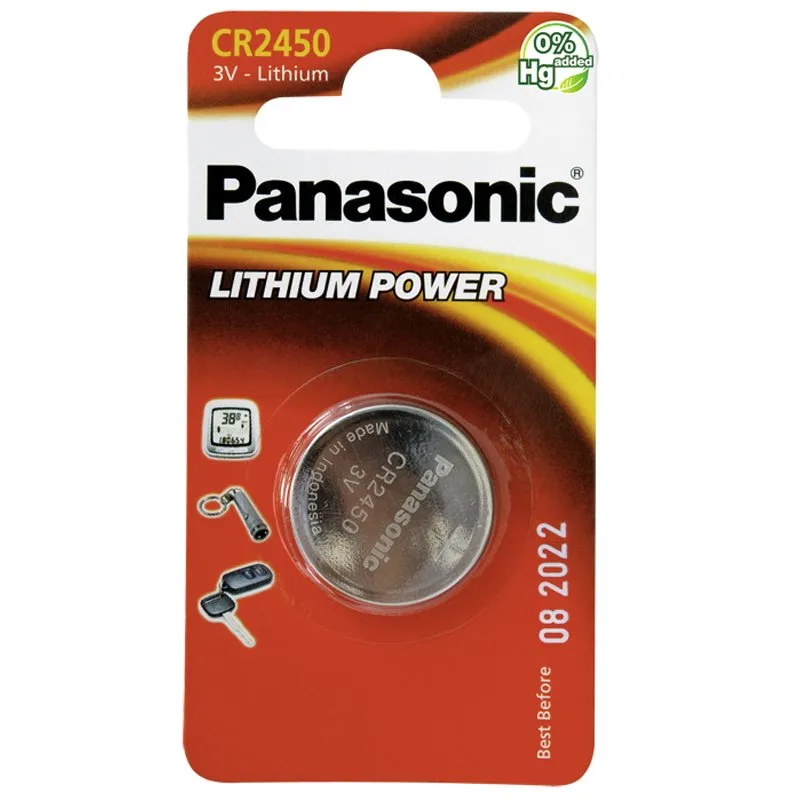 Baterii rotunde Panasonic CR-2450EL, CR2450, 1buc.