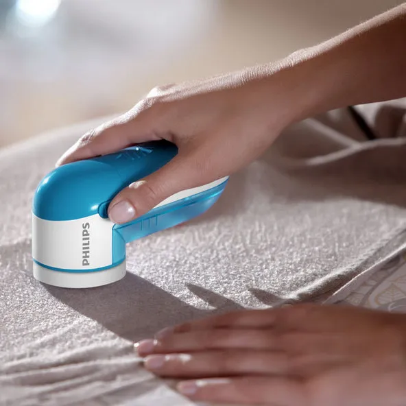 Aparat de curăţat scame PHILIPS Fabric Shaver GC026/00, Alb Albastru