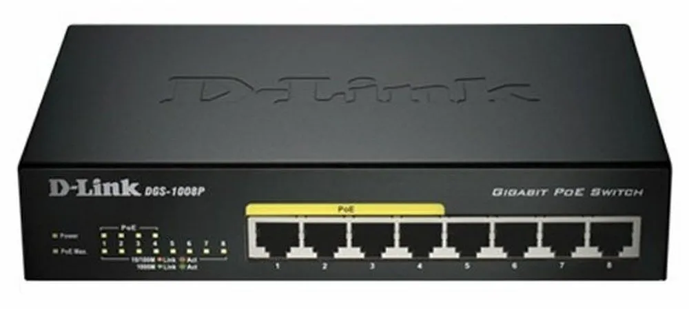 Comutator PoE D-Link DGS-1008P, 4x IEEE 802.3af