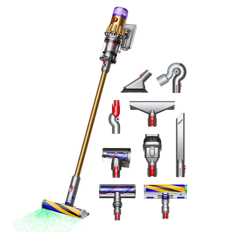 Aspirator Vertical Dyson V12 Detect Slim Absolute, Galben | Nichel