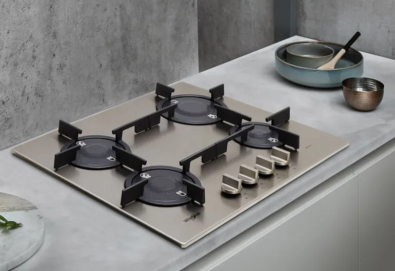 Plită pe gaz Whirlpool PMW 64D2/IXL, Argintiu