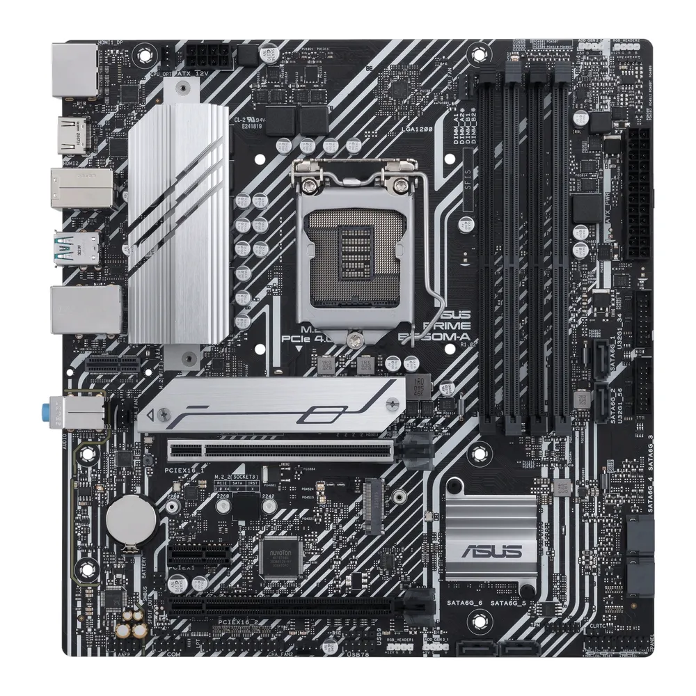 Материнская плата ASUS PRIME B560M-A, LGA1200, Intel B560, Micro-ATX