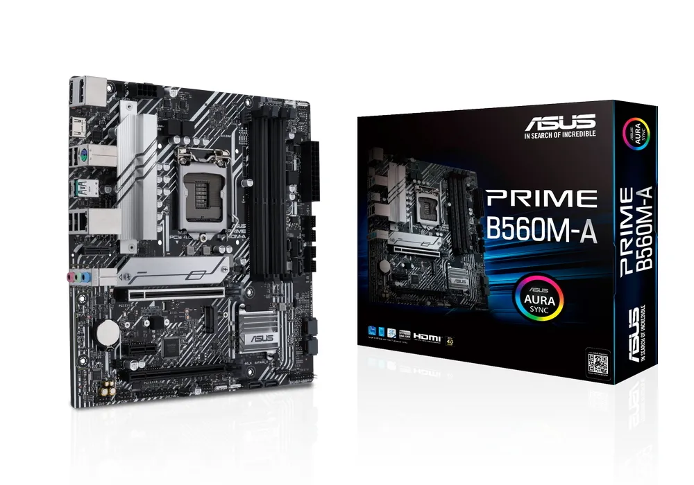 Материнская плата ASUS PRIME B560M-A, LGA1200, Intel B560, Micro-ATX