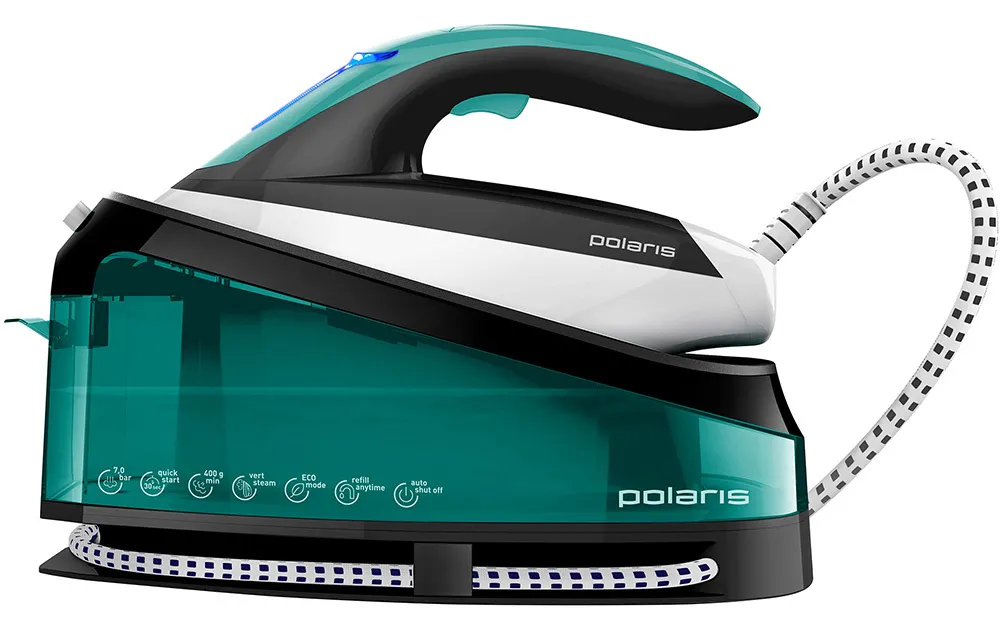 Fier de călcat cu generator de abur Polaris PSS7510K, 3000W, Verde