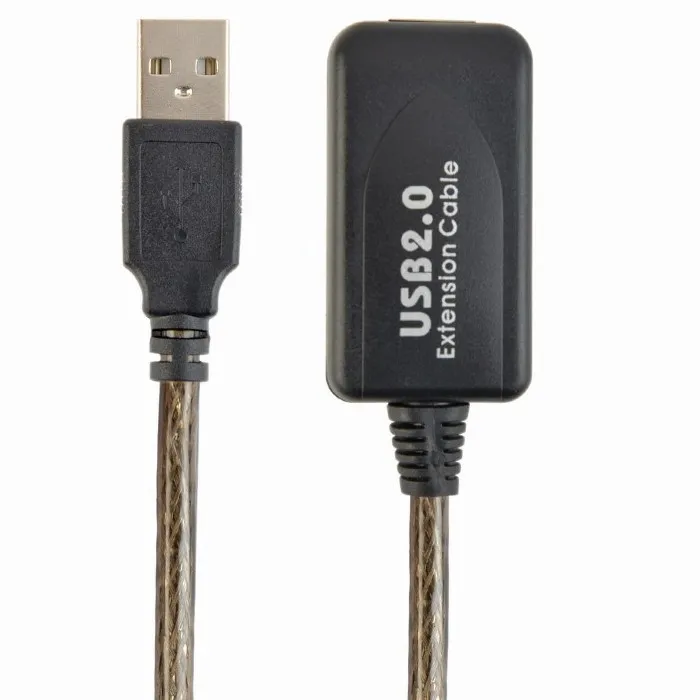 Cablu prelungitor Cablexpert UAE-01-5M, USB Type-A (M)/USB Type-A (F), 5m, Negru
