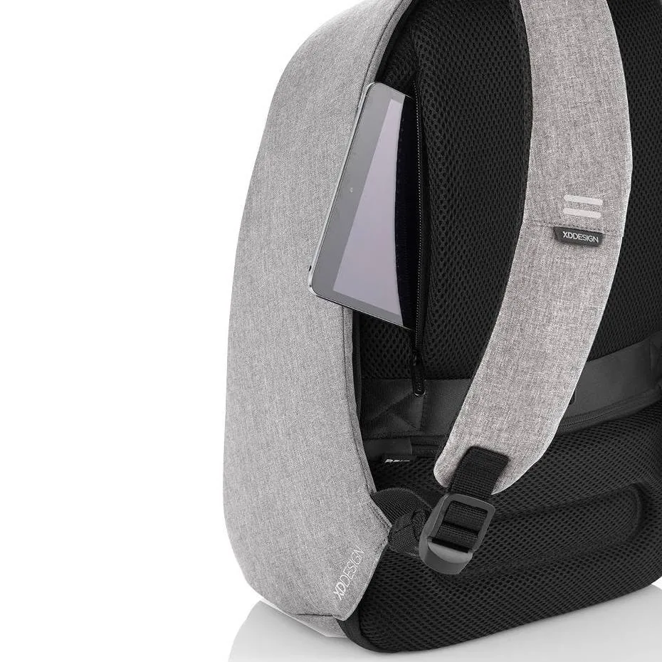 Rucsac pentru Laptop Bobby PRO, 15.6", Piele artificială, Gri