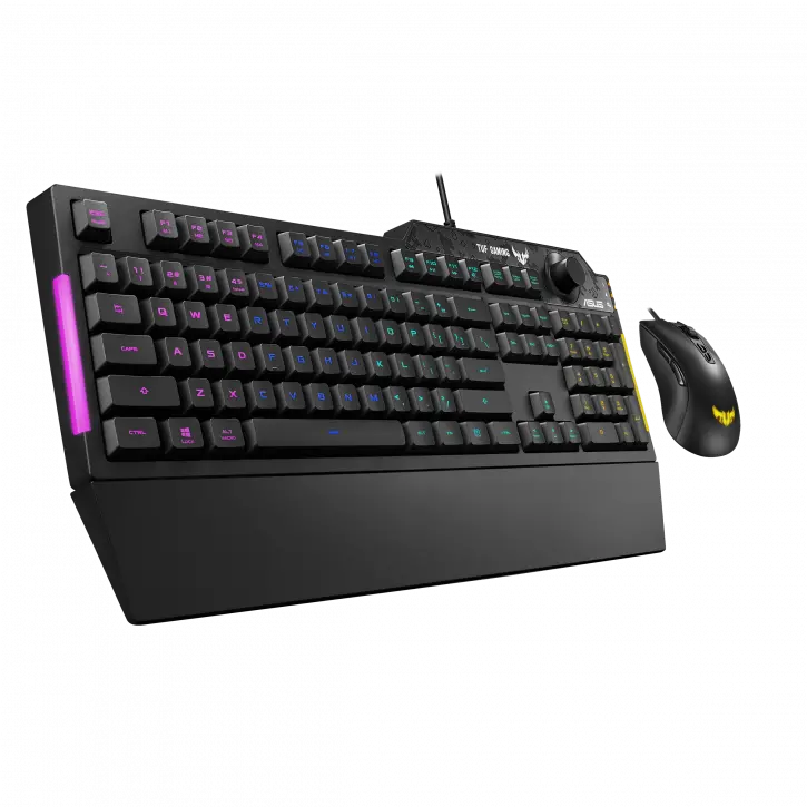 Клавиатура и мышь ASUS TUF K1/M3, Проводное, Чёрный