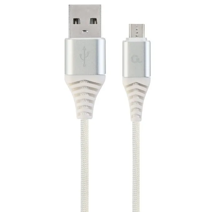 Кабель для зарядки и синхронизации Cablexpert CC-USB2B-AMmBM-2M-BW2, USB Type-A/micro-USB, 2м, Белый