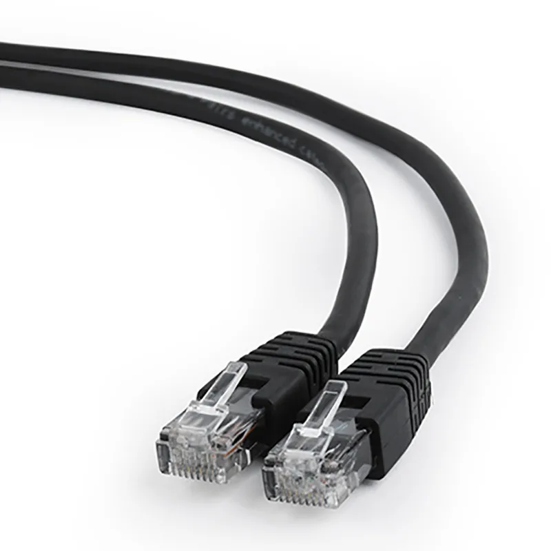 Patch cord Cablexpert PP6U-0.5M/BK, Cat6 UTP, 0,5m, Negru