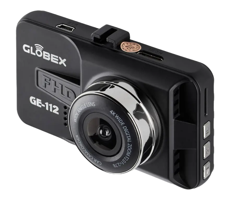 Cameră auto DVR Globex GE-112, Full-HD 1080P, Negru