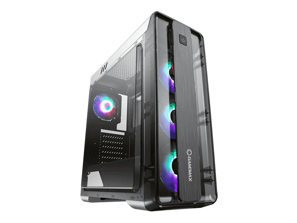 Carcasă PC Gamemax MoonLight FRGB, Midi-Tower, ATX, Alb