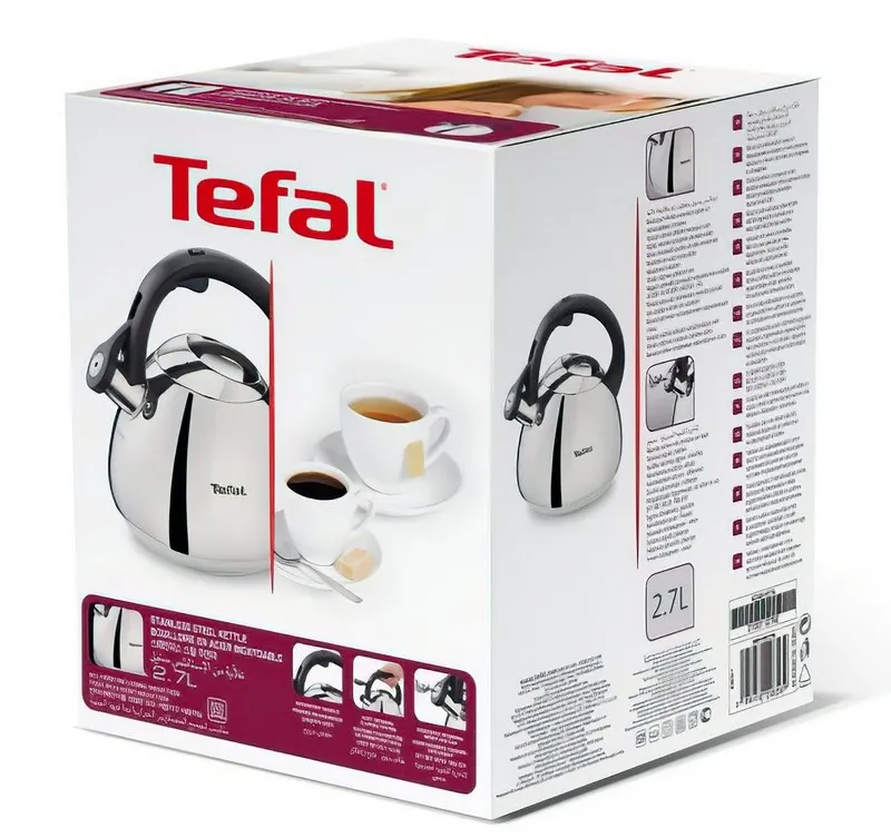 Ceainic Tefal K2481574, 2,7L, Oțel inoxidabil