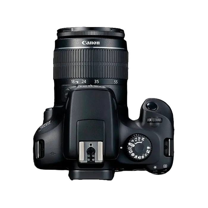 Aparat foto DSLR Canon EOS 4000D & EF-S 18-55mm III + SB130 + 16GB, Negru