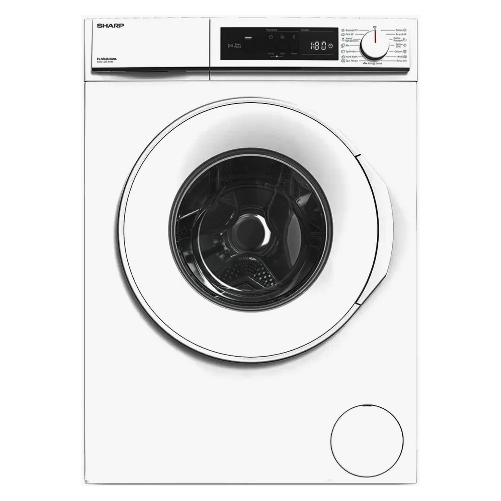 Mașină de spălat Sharp ESNFA814BWNAEE, 8kg, Alb
