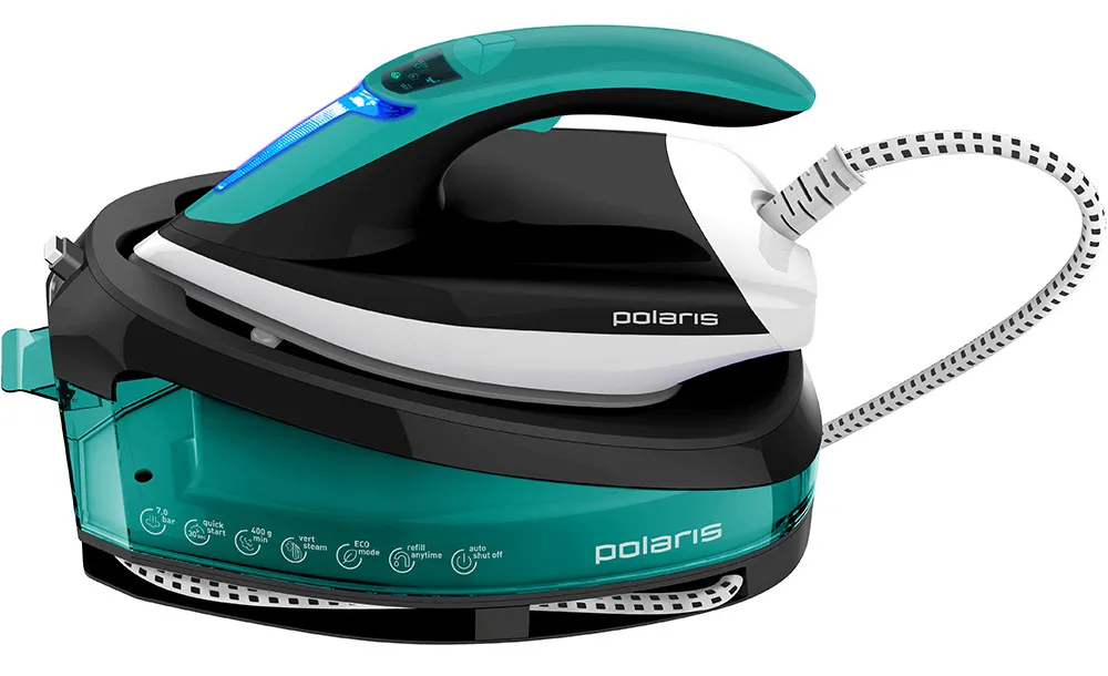 Fier de călcat cu generator de abur Polaris PSS7510K, 3000W, Verde