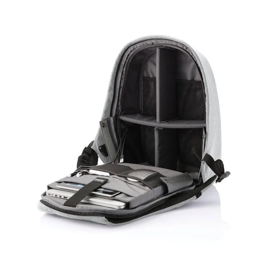 Rucsac pentru Laptop Bobby PRO, 15.6", Piele artificială, Gri