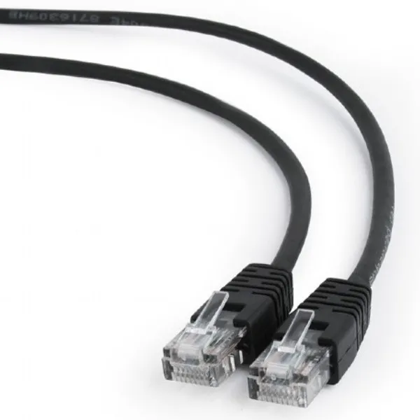 Patch cord Cablexpert PP22-2M/BK, Cat5e FTP, 2m, Negru