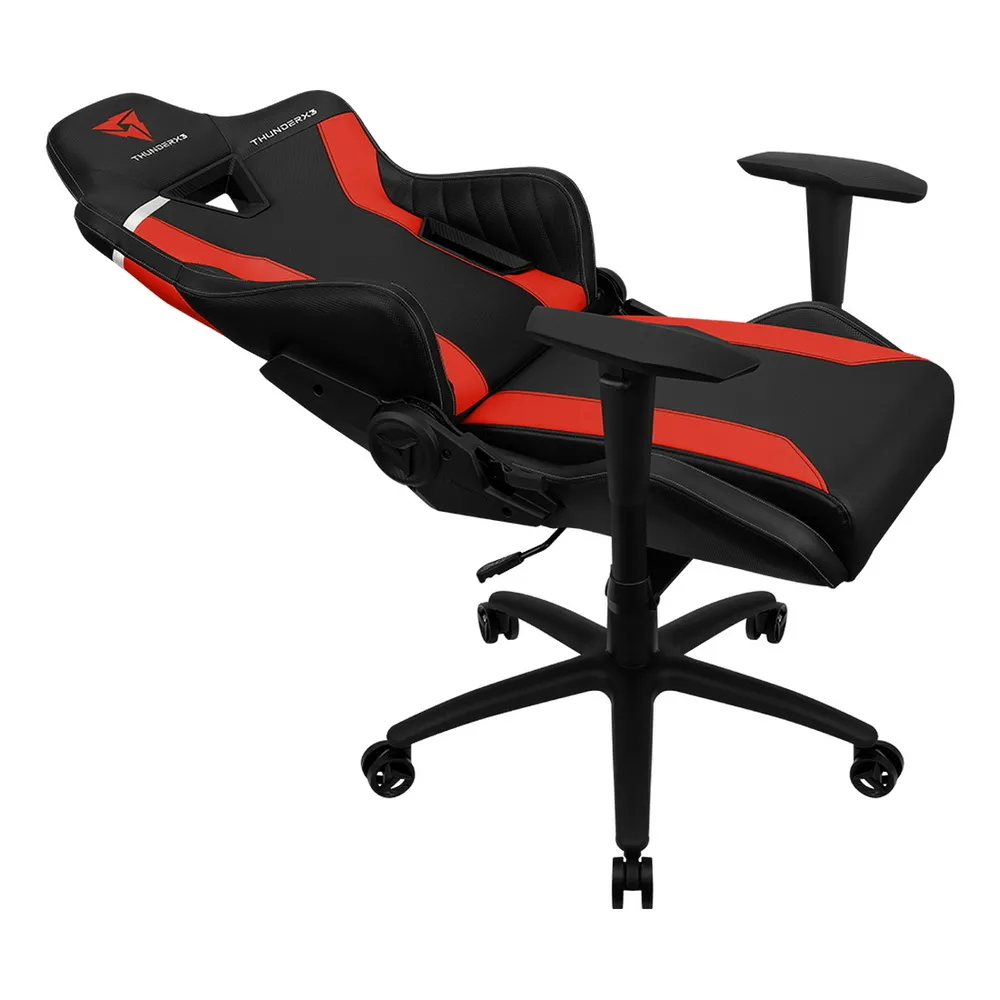 Scaun Gaming ThunderX3 TC3, PU Piele, Negru/Rosu