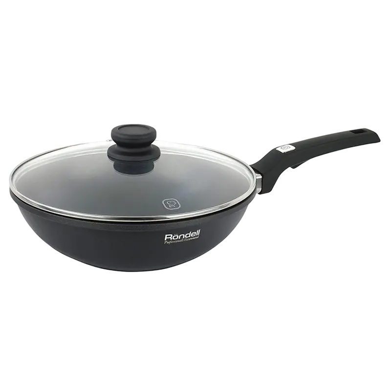 Сковорода WOK Rondell RDA-1349, 28см, Чёрный